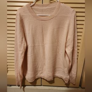 Pink cashmere crewneck